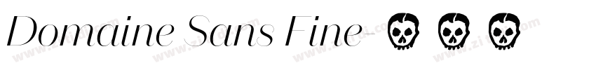 Domaine Sans Fine字体转换